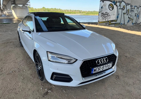 Audi A5 cena 118000 przebieg: 67000, rok produkcji 2018 z Warszawa małe 781